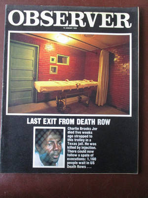 OBSERVER MAGAZINE 1983 January 16 Death Row Chinese Connection Nanny Carol Case