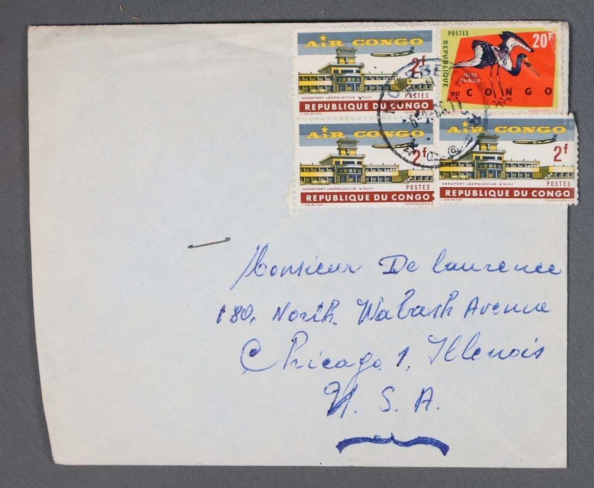 Estampillas de aves y aeropuerto de Air Congo Mayfairstamps Congo (Léopoldville) C ccb_49169