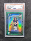 2024 Panini Donruss Optic Rated Rookie Caleb Williams #201 Green Hyper Psa 9(RC)