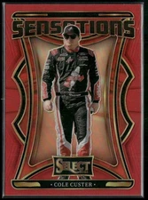 2025 Panini Select Racing Cole Custer Red Prizm Sensations 67/99 #22