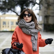 Large Check Plaid Scarf Soft Woman Man Winter Thick Warm Blanket Long Shawl Wrap