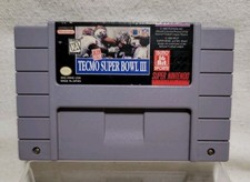 SNES Tecmo Super Bowl III - Cartridge Only - Tested, Working 