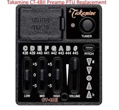 Takamine CT-4BII Preamp PTU Replacement Acoustic Guitar Preamp Tuner Japan NEW - Image 1 of 4