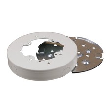 Metal Raceway Solid Base Round Box 500/700 Ivory