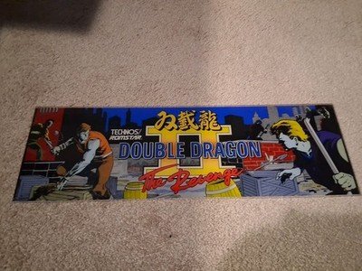 Vinatge Original Arcade Marquee , Double dragon 2