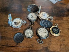 Vintage Pocket Watch Lot   Steampunk / Repair / Collector Set