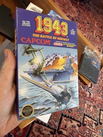 1942 & 1943 Nintendo NES Authentic Excellent w/ hangtag Mint box Poster Original