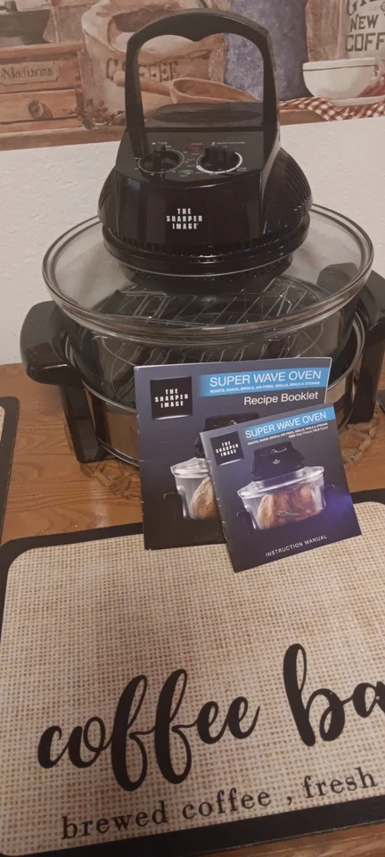 The Sharper Image SUPER WAVE 1300 Wat 16qt Halogen Infrared Convection Oven NICE - Image 2 of 4