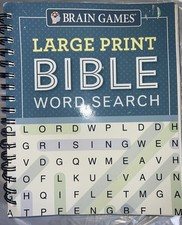 Brain Games Large Print Bible Word Search, Publication International,Spiral 2018