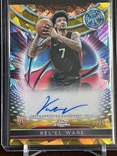 2024-25 Topps Chrome Sapphire Gold Kel'el Ware Rookie Autograph 7/50 Heat