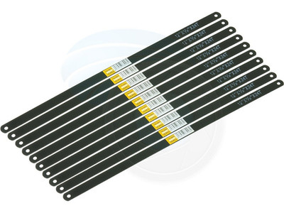 10Pcs 12In 24TPI Hack Saw Carbon Steel Metal Blades Replacement Blade