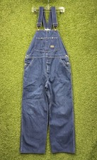 Vintage OshKosh B'Gosh Bib Overalls 38x29 Sanforized USA Vestbak UNION MADE