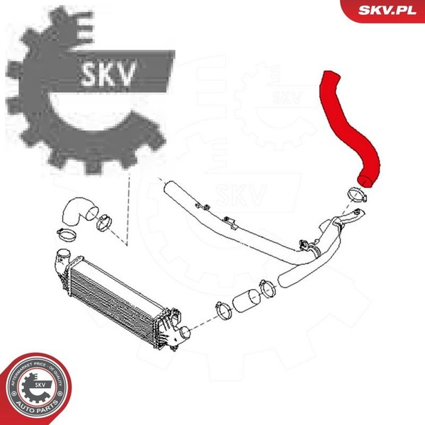 Esen SKV 24SKV979 Ladeluftschlauch Turboschlauch Ansaugschlauch FüR Nissan-image
