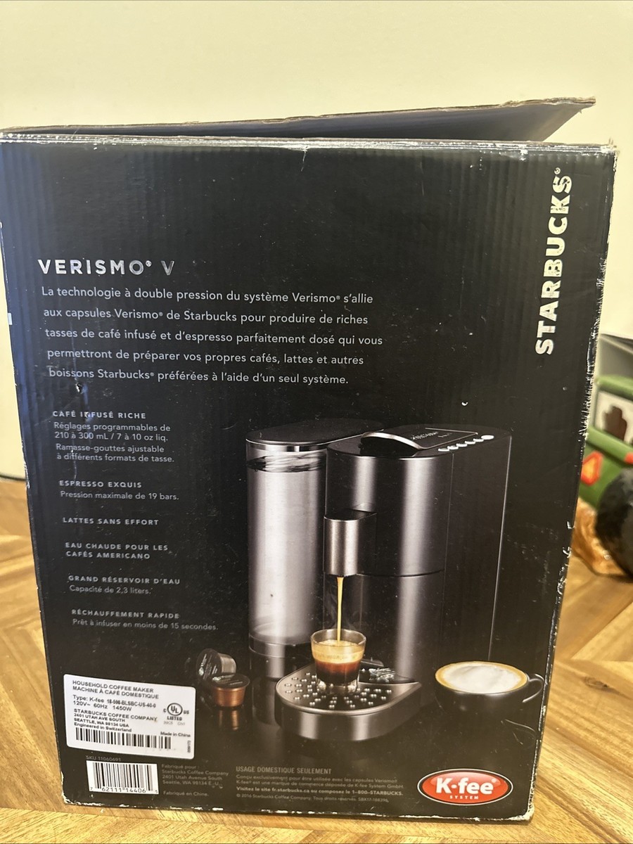Starbucks Verismo V Coffee Maker Brewer System Espresso Open Box