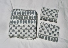 Duvet Cover Pillow Shams Organic Cotton FULL Gray