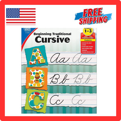 Learn Cursive Handwriting Workbook for Kids   Beginner Letter Tracing Practice
