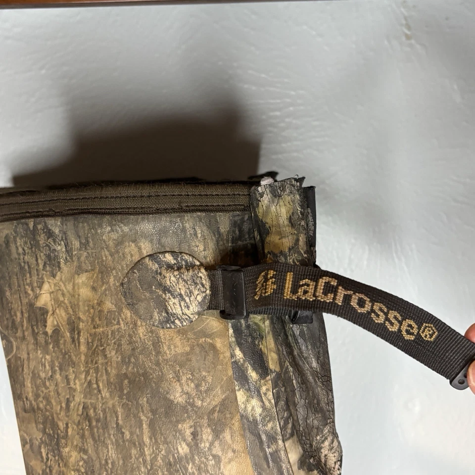 LaCrosse Men’s Sz 7 Women’s 9 Camo Hunting 18” Boots Alpha Waterproof Neoprene - Image 3 of 4