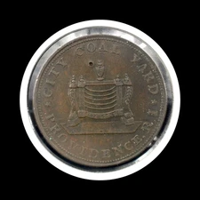 HT-428 1833 Hard Times Token - City Coal Yard - Providence RI (57876)