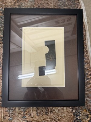 Mathias Muleme Signed Framed Paper Print ''The Vision'' Abstract Portrait Canada