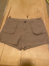 Arizona Jean Company Girls Brown shorts size 7 flap pockets backside