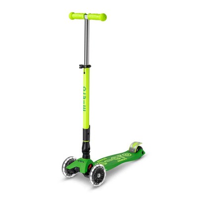 micro mobility - maxi micro deluxe foldable neon LED parrot green