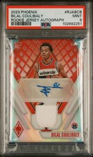 PSA 9 - BILAL COULIBALY #/199 Auto - 2023 Phoenix Rookie RPA Jersey RC - WIZARDS