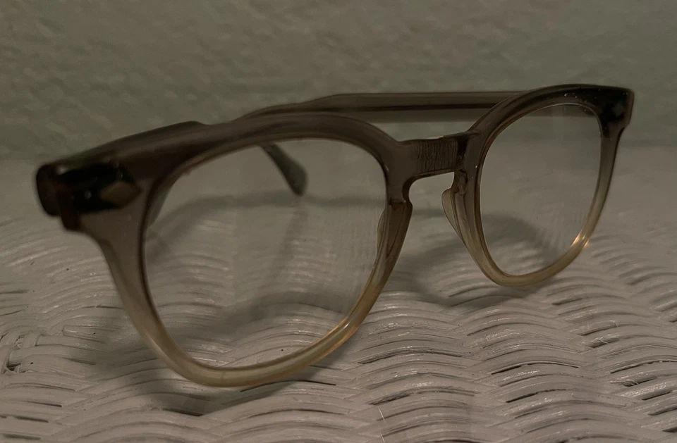 American Optical VTG Cateye Smart толстый ободок серый классифицированная оправа 1960-е очки - Изображение 2 из 4