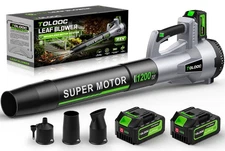 Leaf Blower Cordless, 735 CFM Brushless Electric Blower with 2 X 5.0Ah Batter...