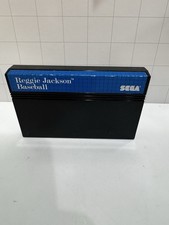 Reggie Jackson Baseball BLUE LABEL Very Rare! Sega Master System Tested Cleaned