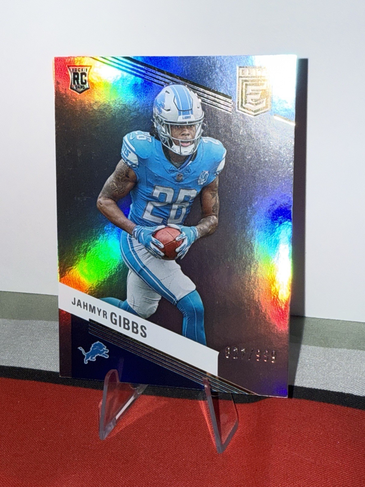 2023 Panini Donruss Elite Rookies Jahmyr Gibbs #144 /999 (RC) Detroit Lions NFL