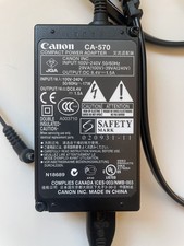 Genuine OEM Canon CA-570 AC Power Adapter Cable Battery Charger Tested 8.4V 1.5A