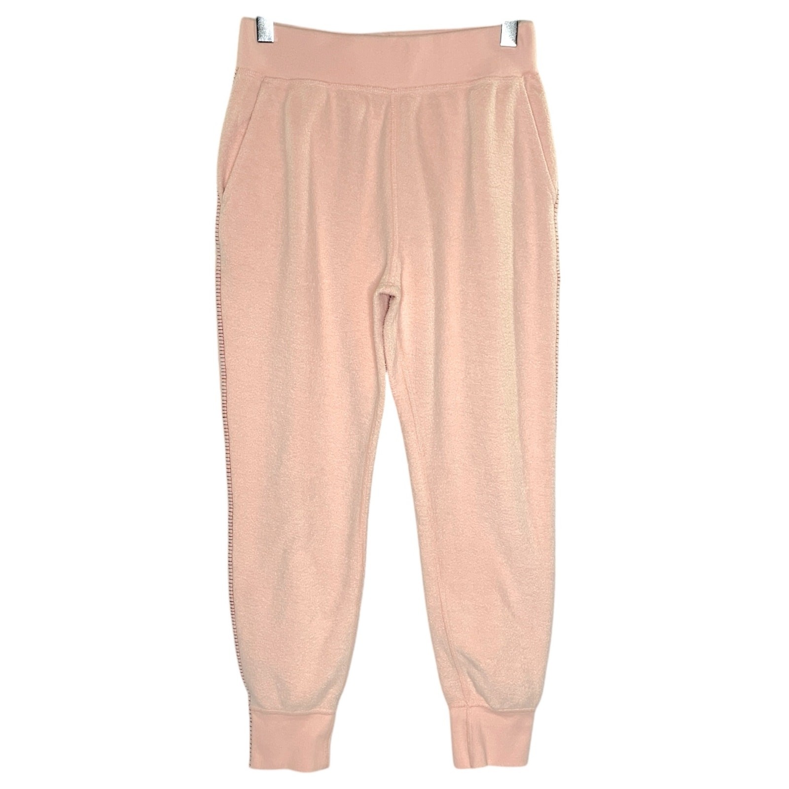 Rag and Bone S Womens Dusty Pink Brushed Inside Out Terry Sweatpants Cozy