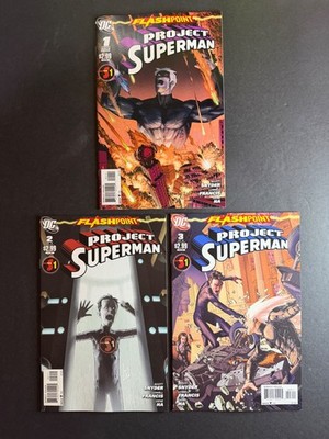 FLASHPOINT PROJECT SUPERMAN #1-3 SCOTT SNYDER DC COMICS 2011 SET (3) VF+/VFNM