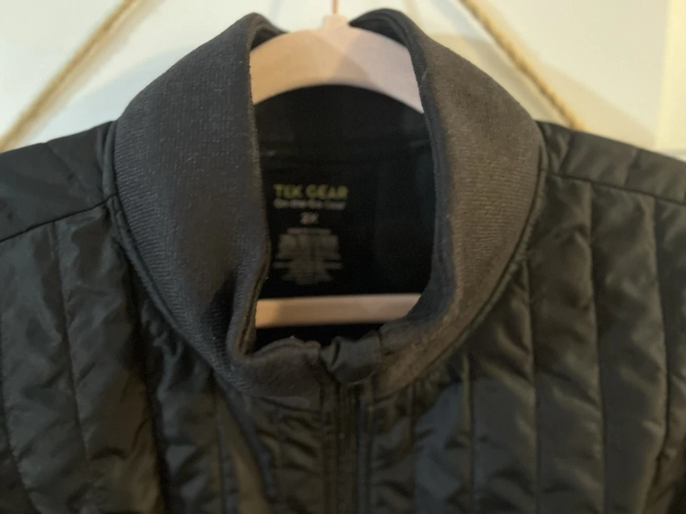 Chaqueta ligera de entrenamiento Tell Gear 2XL negra para mujer talla grande espaciosa Foto 2 de 4