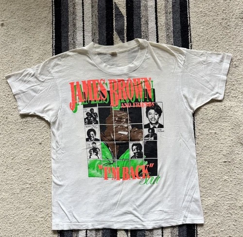 80s James Brown “I’m Back” Little Richard Al Green B 1980s vintage concert t-shirt, vintage, single stitch, B+ condition
