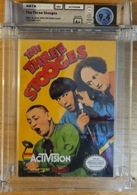 The Three Stooges NES Nintendo WATA 9.4 A+ Factory Sealed Brand New MINT H-Seam