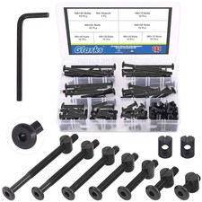 Glarks 141Pcs Baby Bed Crib Screws Hardware Replacement Kit, M6x20/ 30/40/ 50/60