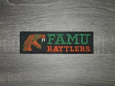 Florida A&M FAMU Rattlers College Embroidered Iron On Patch 8" x 2.5" *LARGE*