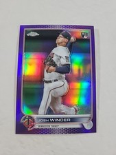 2022 Topps Chrome Update Josh Winder RC #USC137 Purple Refractor....