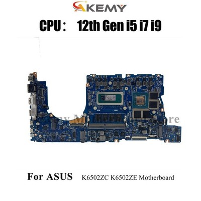 K6502ZC Laptop Motherboard For ASUS K6502ZE K6502Z Mainboard W/ i5 i7 i9 CPU
