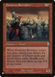 Dwarven Recruiter 186/350 The List