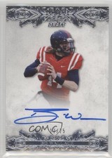 2015 Leaf Ultimate Draft Base Auto Silver 17/25 Bo Wallace #BA-BW1 Auto s6o
