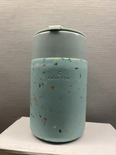 CROFTON Ceramic Super Grip coffee Tea Drink Tumbler  16oz With Lid