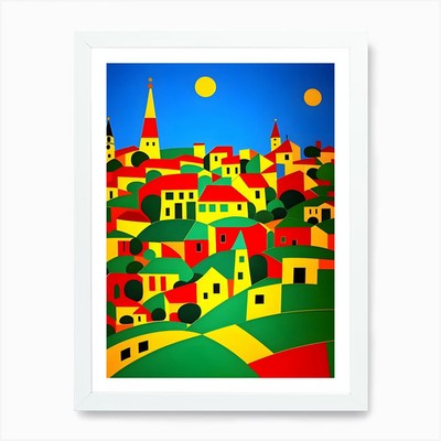 Townscape 2 Art Print Framed Wall Art Poster Canvas Print Picture