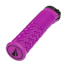 SDG Thrice 33 Lock-On Cycling Grips - Dual Density, Ergonomic, Purple