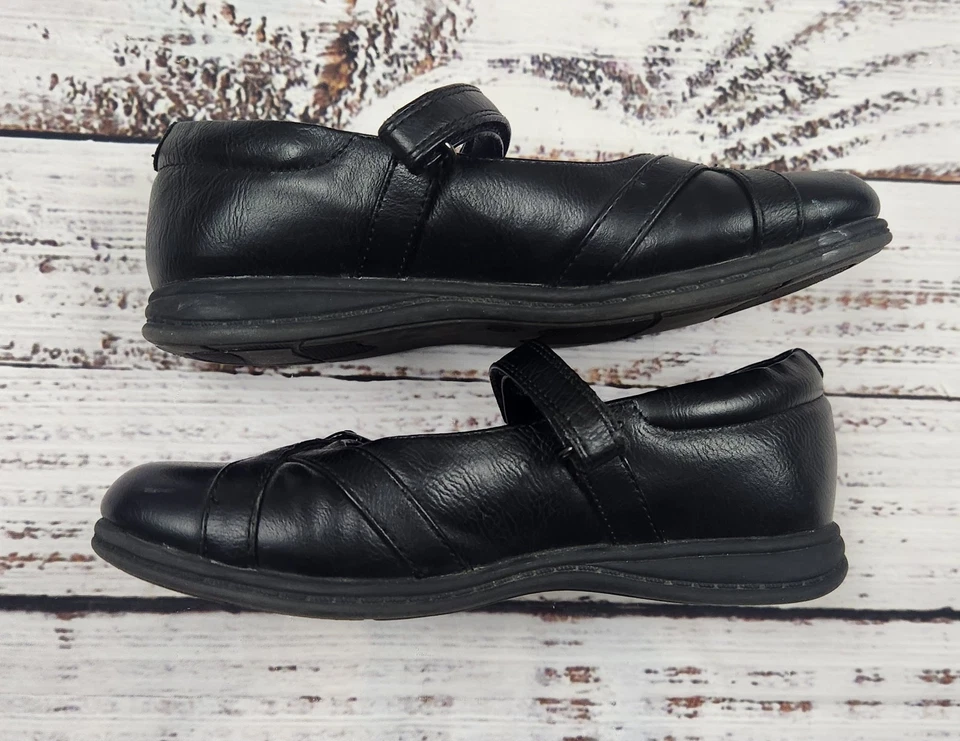 Y2K Rachel Zapatos Niñas Negro Mary Jane Zapatos de Vestir con Hebilla Correas - Talla 13 Foto 4 de 4