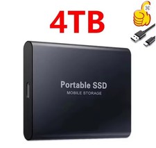 4TB External Hard Drive Disk Memory Storage USB 3.0 HDD for PC Laptop Phones