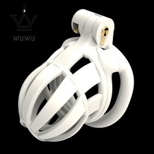 Male Chastity Device Resin Mamba Cage for Men Bird Lock Belt 4 Rings