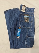 Dickies Men's Relaxed Fit Carpenter Jeans - Size 36" x 32" 100 Cotton NEW TAGS