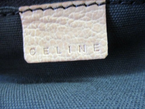 CELINE 'Ella' peach perforated leather frame satchel bag Small - Picture 11 of 12
